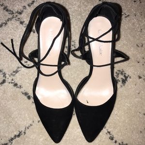 Black Lace Up Heel